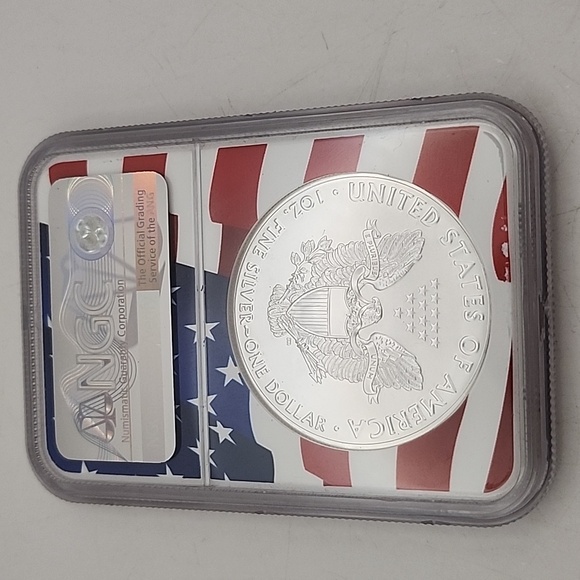 2020p Silver Eagle Emergency Production Early Release NGC Ms69 NWT - Picture 5 of 8